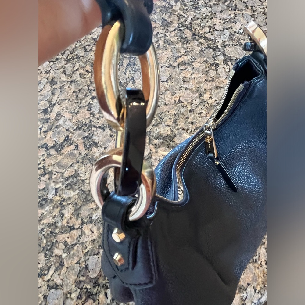 Michael Kors black leather shoulder bag - Picture 8 of 10